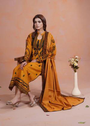 Royal Handmade Organza Embroidered Suit