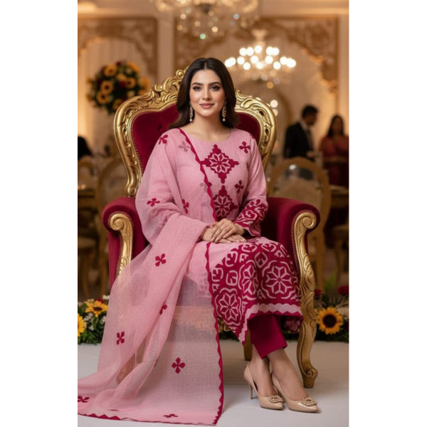 Elegant Appliqué Khadi Net Collection