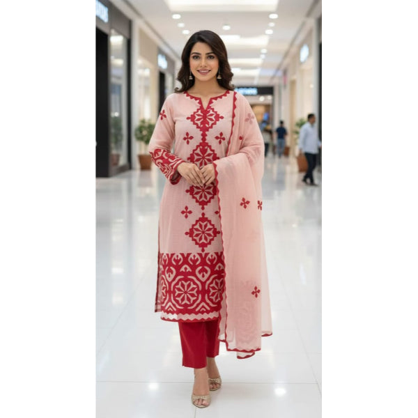 Elegant Appliqué Khadi Net Collection