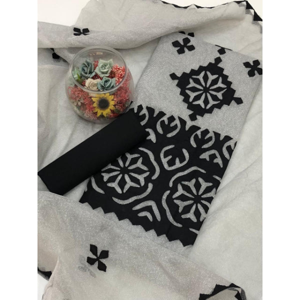 Elegant Appliqué Khadi Net Collection